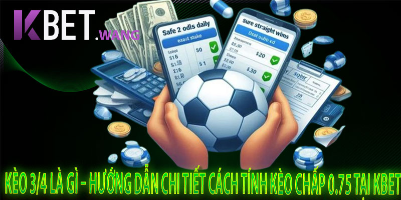 Kèo 3/4 là gì – Hướng dẫn chi tiết cách tính kèo chấp 0.75 tại KBet